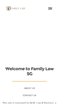 Mobile Screenshot of familylaw.com.sg